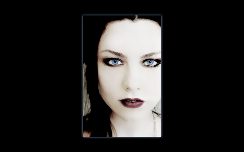 Woman with Blue Eyes — White, Dramatic, Photograph, Dark Hair