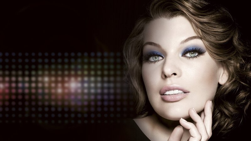 woman with blue eyeshadow