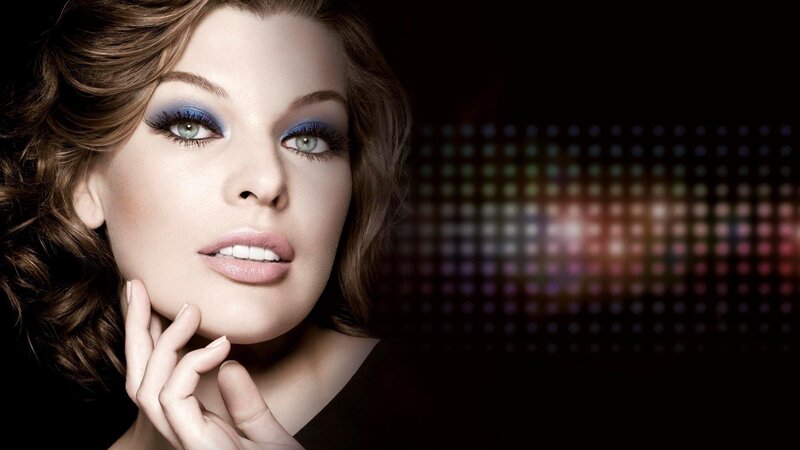 woman with blue eyeshadow
