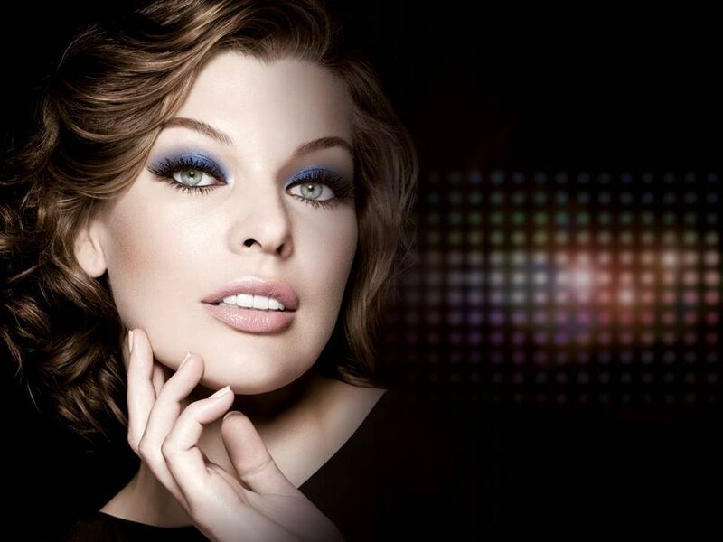 Woman with Blue Eyeshadow — Black