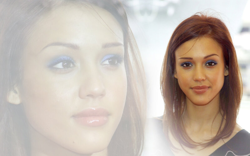 Woman with Blue Eyeshadow — Brown, Neutral