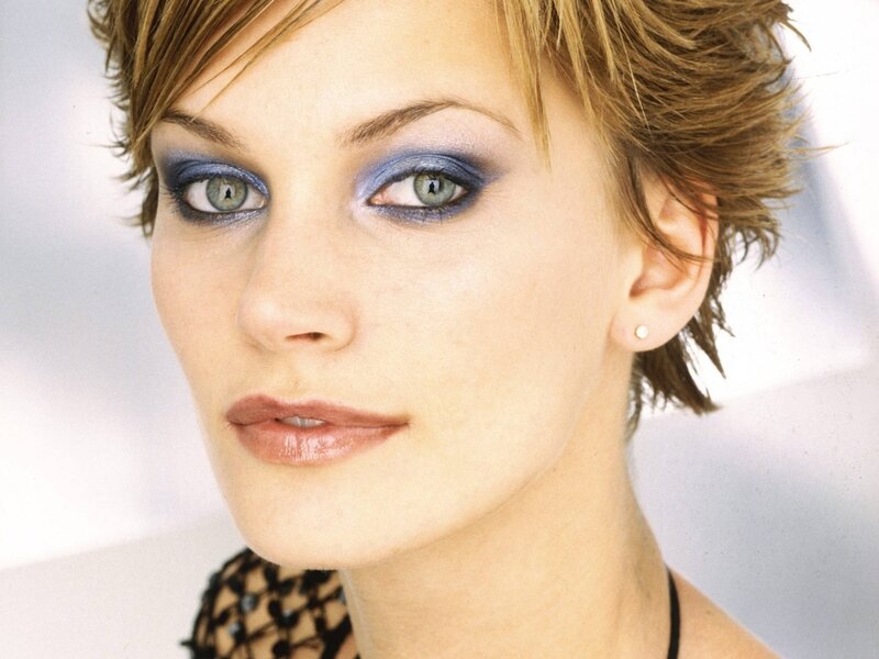 Woman with Blue Eyeshadow — Neutral