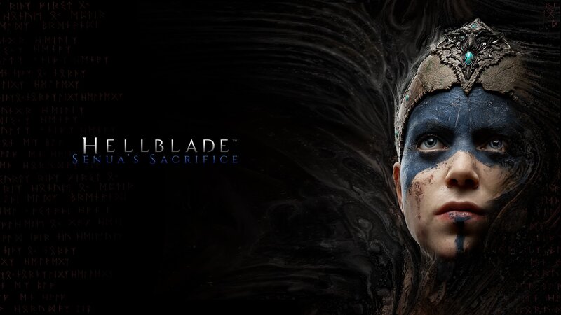 Woman with Blue Face Paint — Black