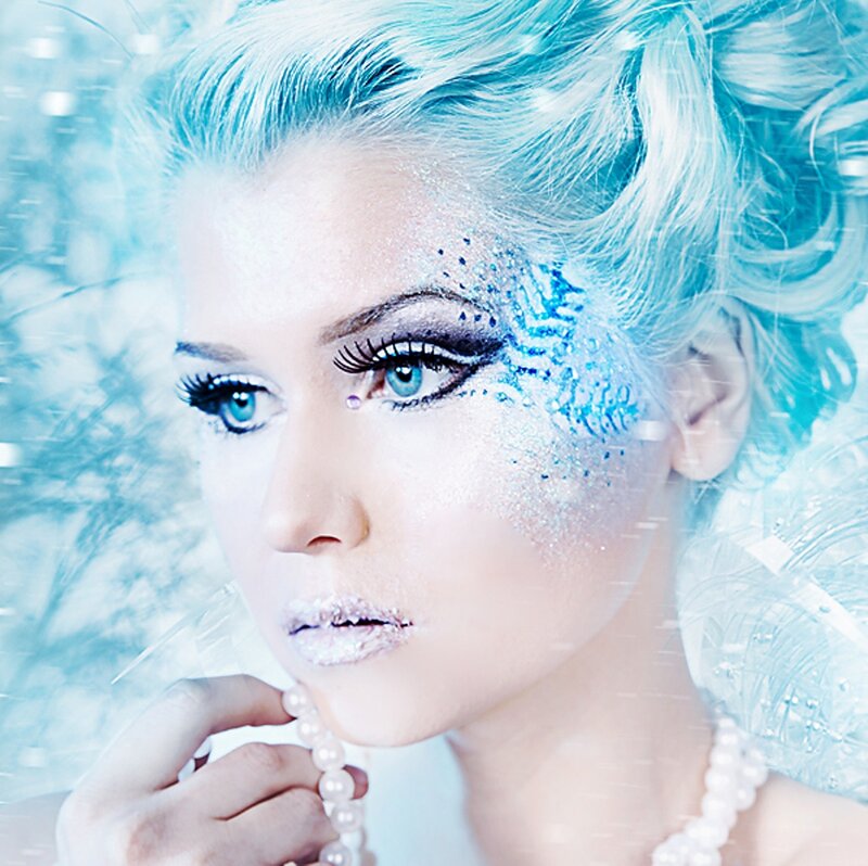 Woman with Blue Hair — Ethereal, Photograph