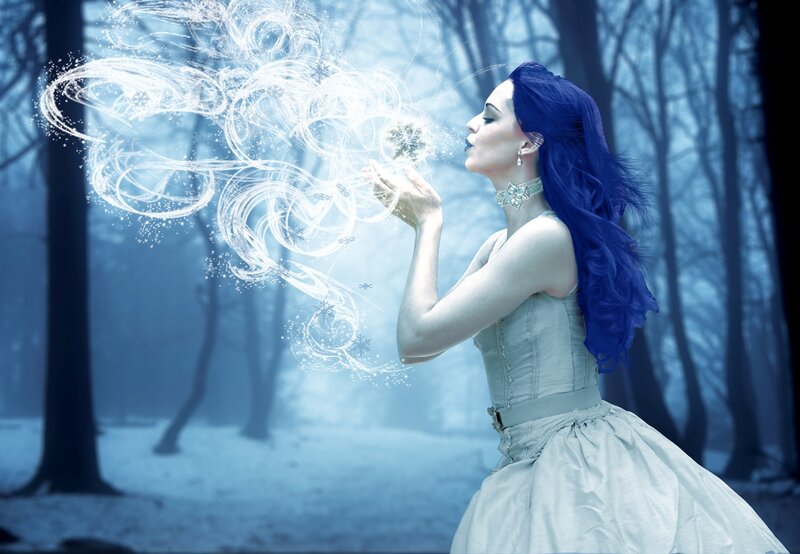 Woman with Blue Hair — Magical