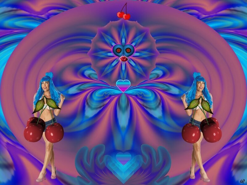 Woman with Blue Hair — Psychedelic