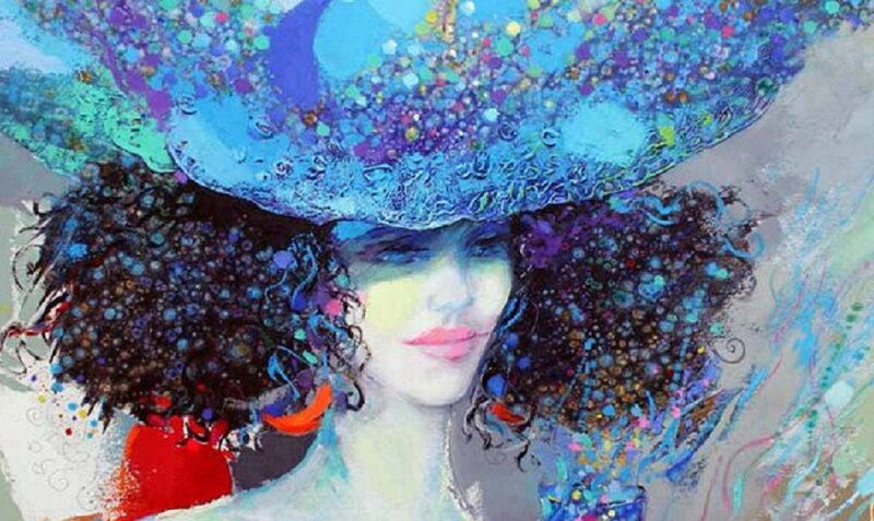 Woman with Blue Hat — Dreamy