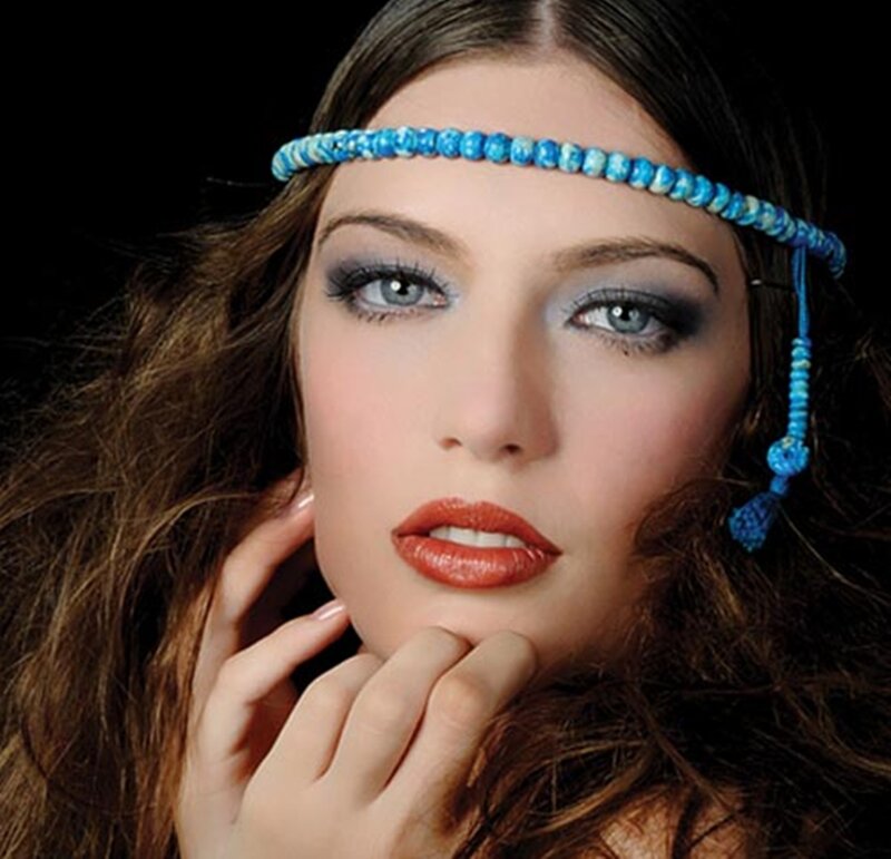 Woman with Blue Headband — Dramatic