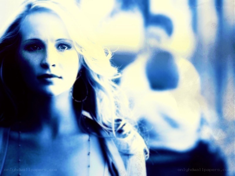 woman with blue lighting
