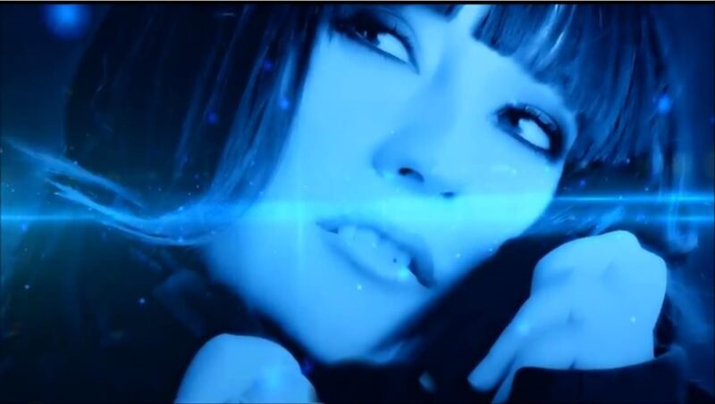 Woman with Blue Lighting — Dramatic, Digital Art
