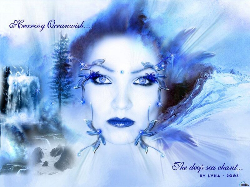 Woman with Blue Makeup — Ethereal, Winter