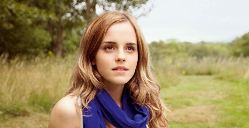Woman with Blue Scarf — Serene, Afternoon, Photograph, Trees
