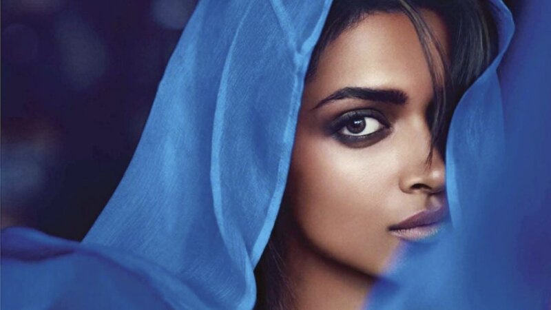 Woman with Blue Veil — Dramatic, Photograph