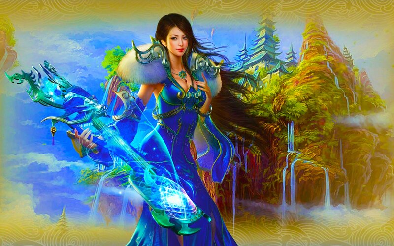 Woman with Blue Weapon
