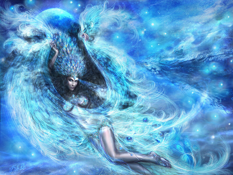 Woman with Blue Wings — Ethereal