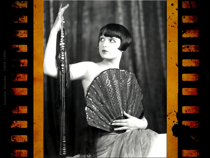 Woman with Bob Haircut — Black, Dramatic, Photograph, Fan