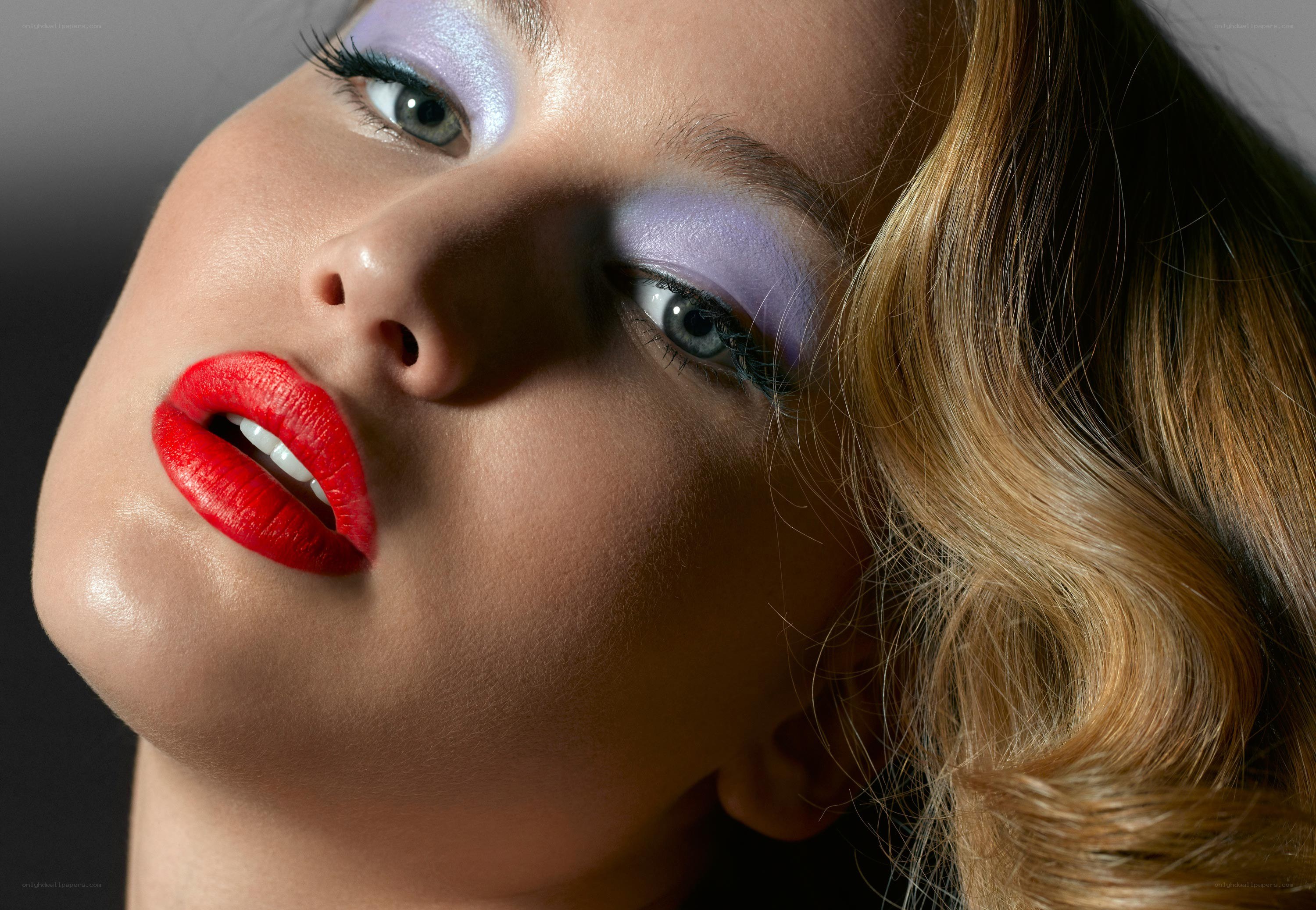 woman with bold makeup