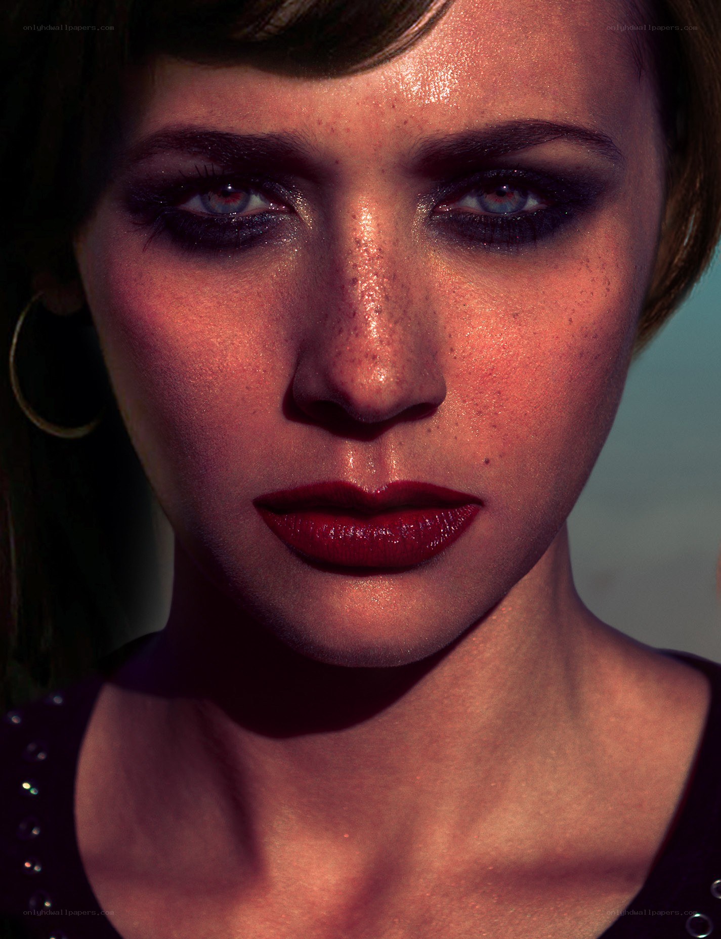 woman with bold makeup