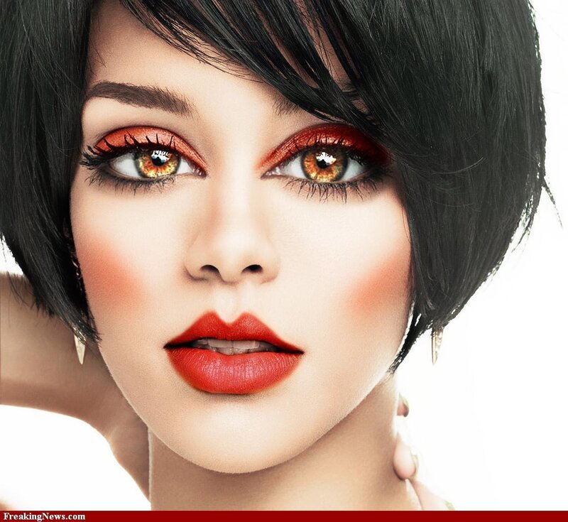 woman with bold makeup