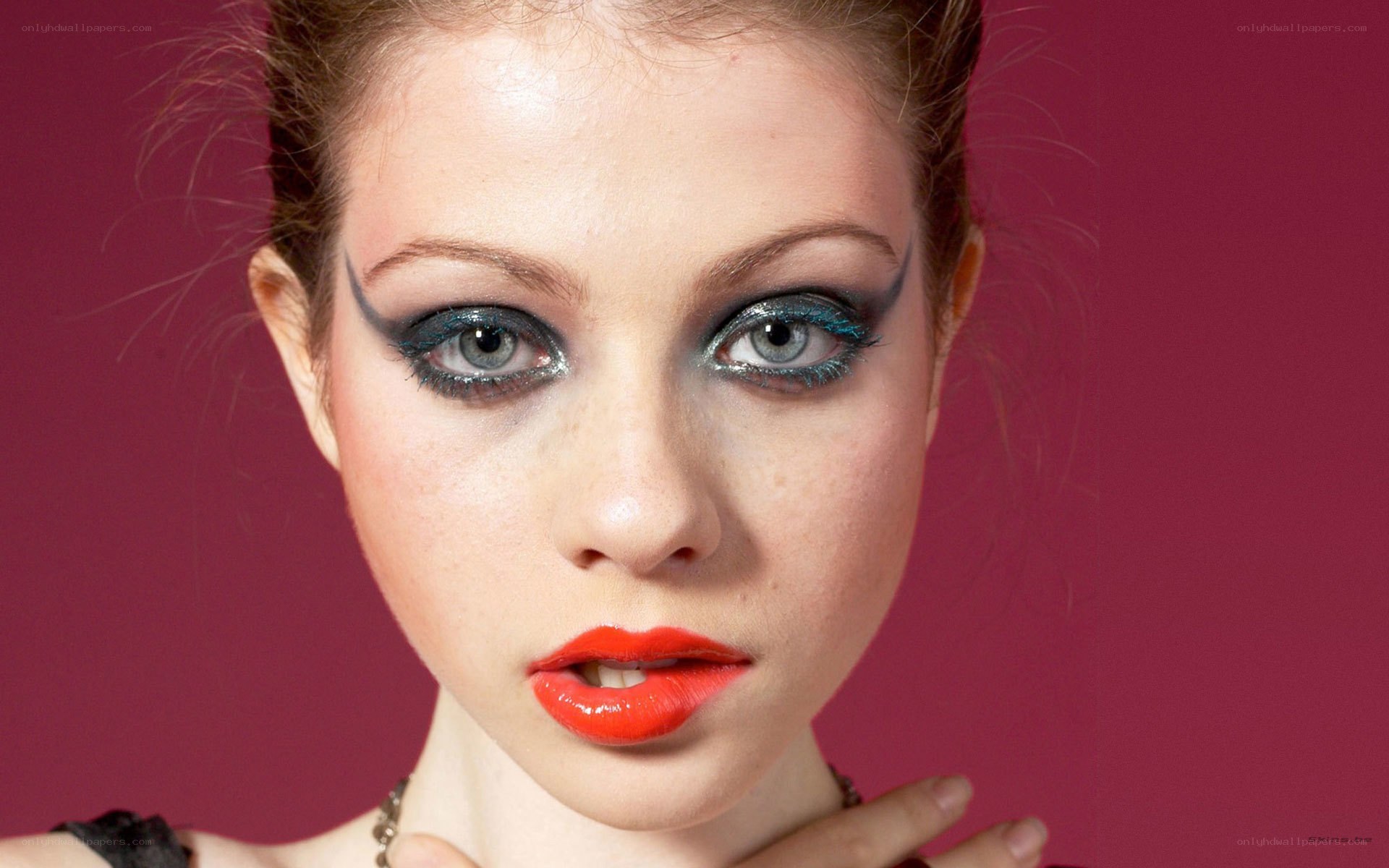 woman with bold makeup
