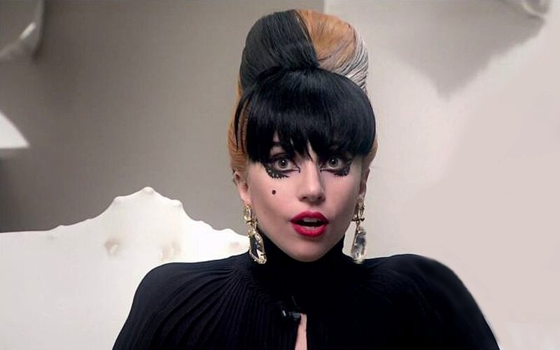 Woman with Bold Makeup — Black, Dramatic
