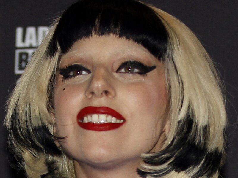 Woman with Bold Makeup — Black