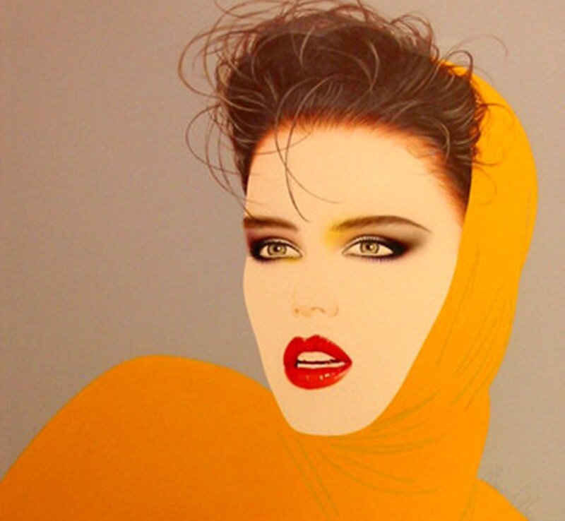 Woman with Bold Makeup — Yellow, Dramatic
