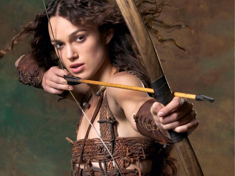 woman with bow and arrow