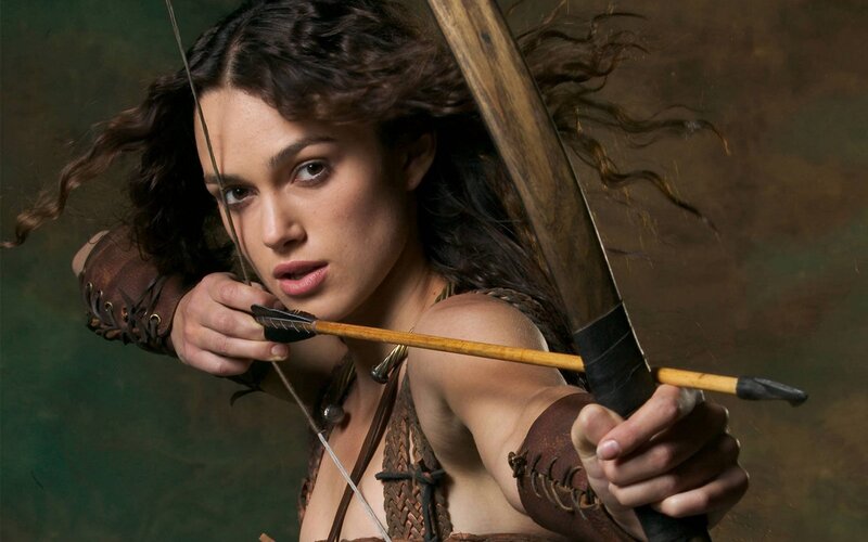 woman with bow and arrow