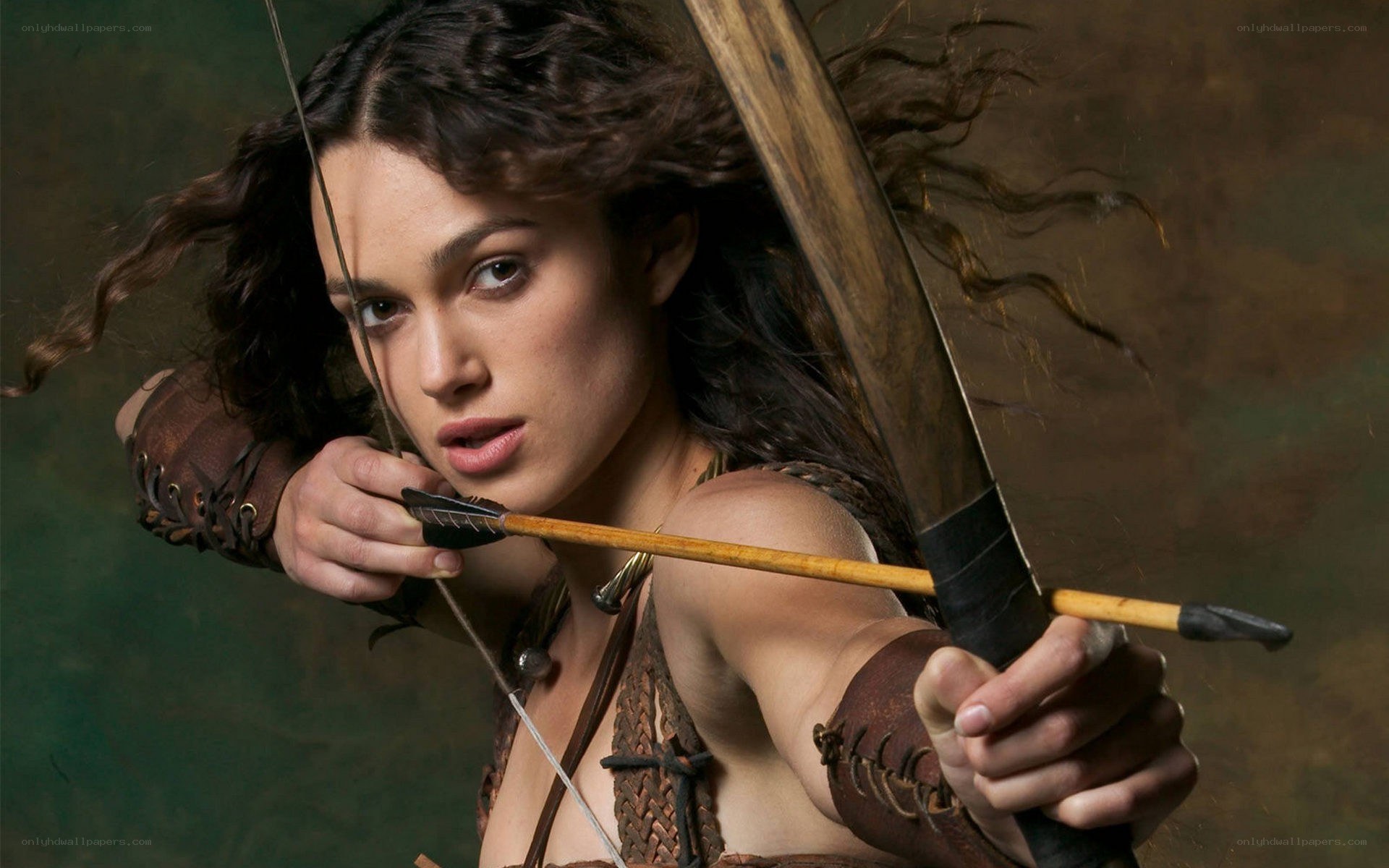 woman with bow and arrow