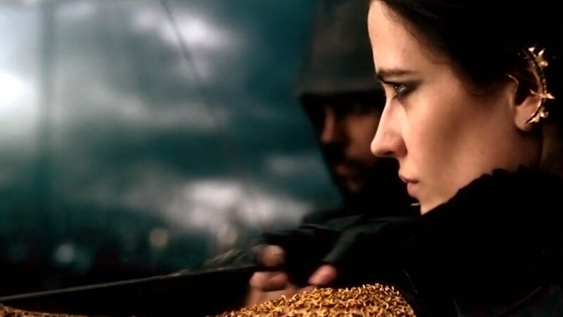 woman with bow and arrow
