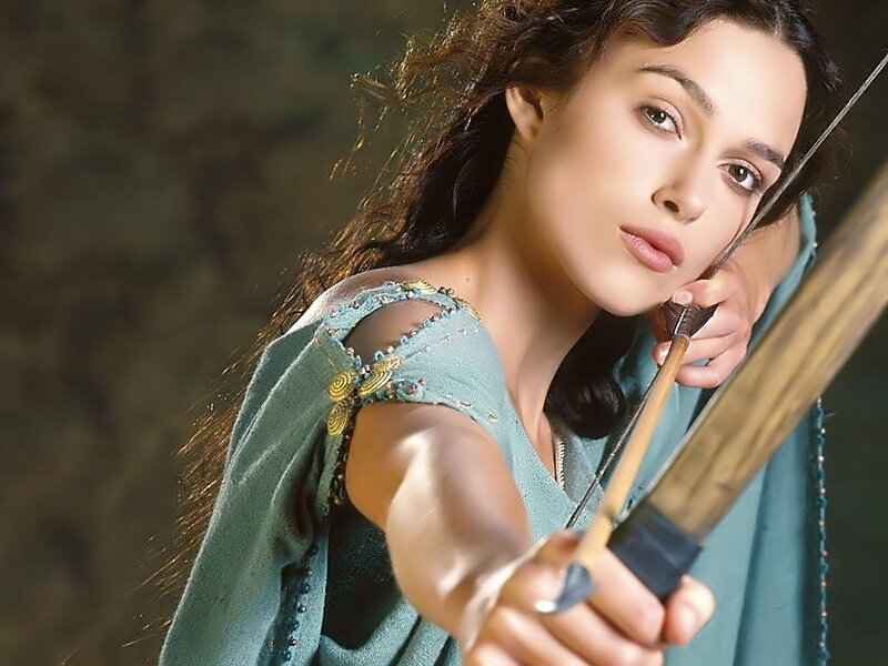 woman with bow and arrow
