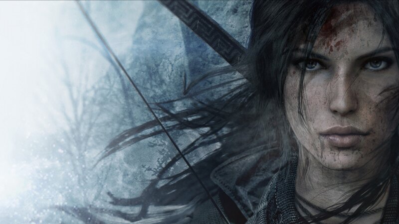 Woman with Bow and Arrow — Blue, Dramatic, Winter