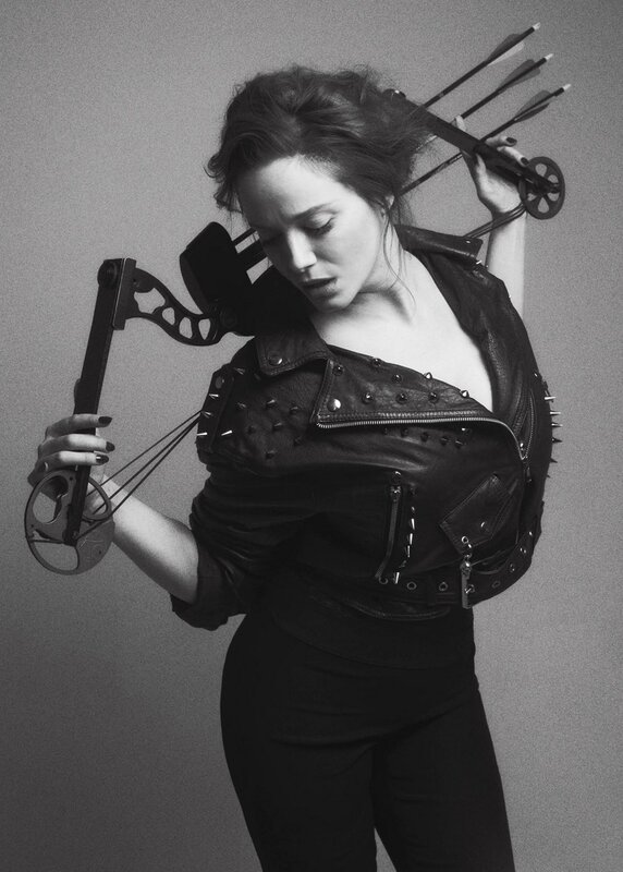 woman with bow and arrows