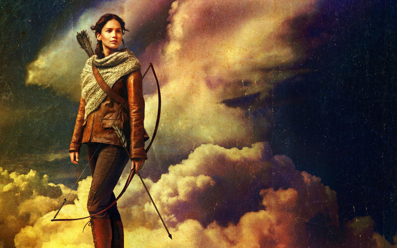 Woman with Bow and Arrows — Brown, Dramatic