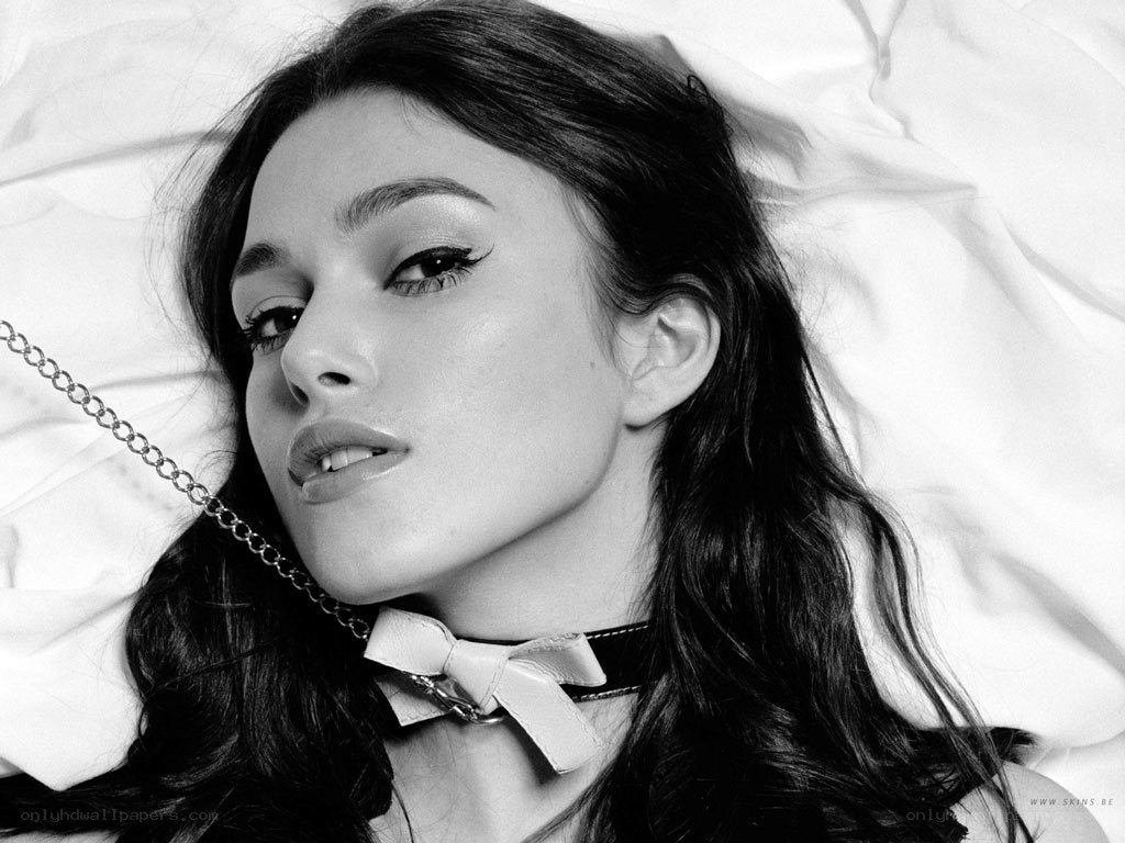 woman with bow choker