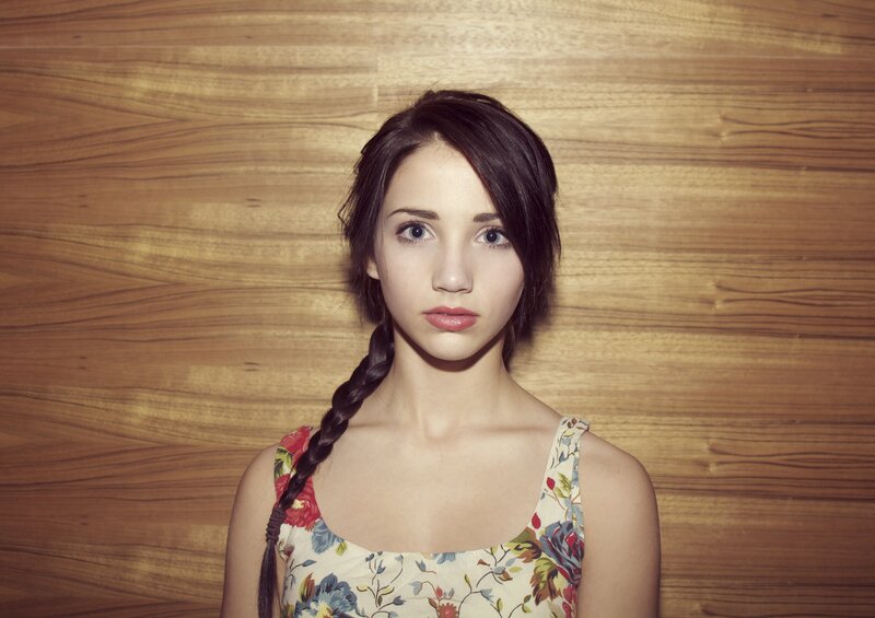 woman with braided hair