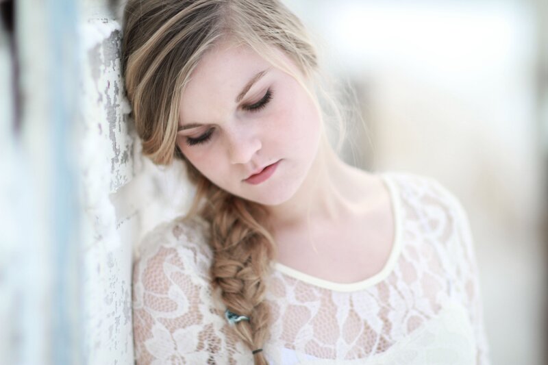 woman with braided hair