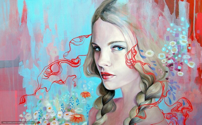 woman with braided hair and flowers