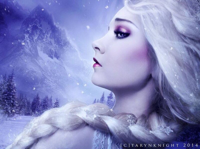 Woman with Braided Hair — Purple, Serene, Mystical