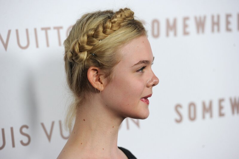 woman with braided hairstyle