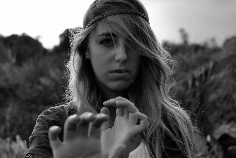 woman with braided headband
