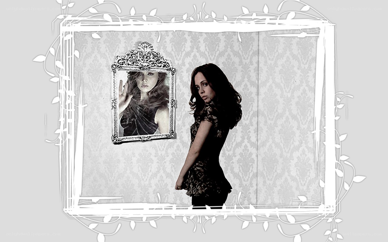 woman with broken mirror