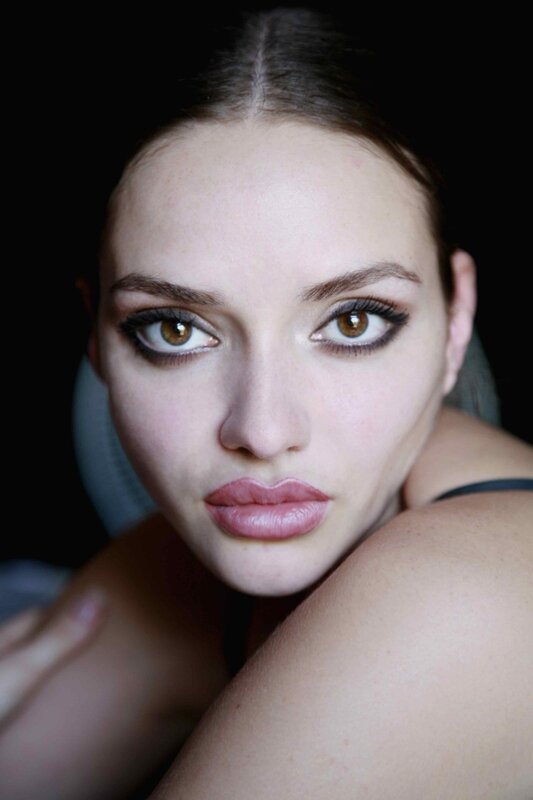 woman with brown eyes