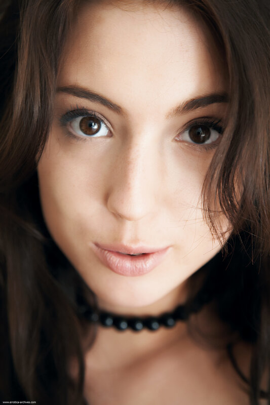 woman with brown eyes