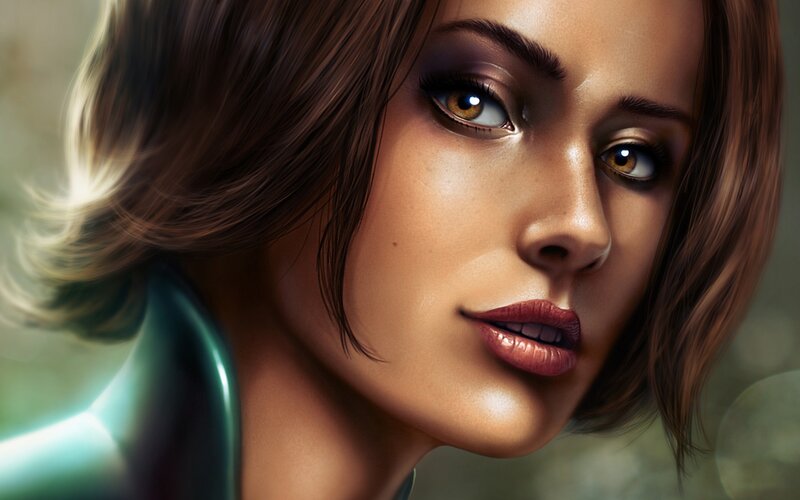 woman with brown hair