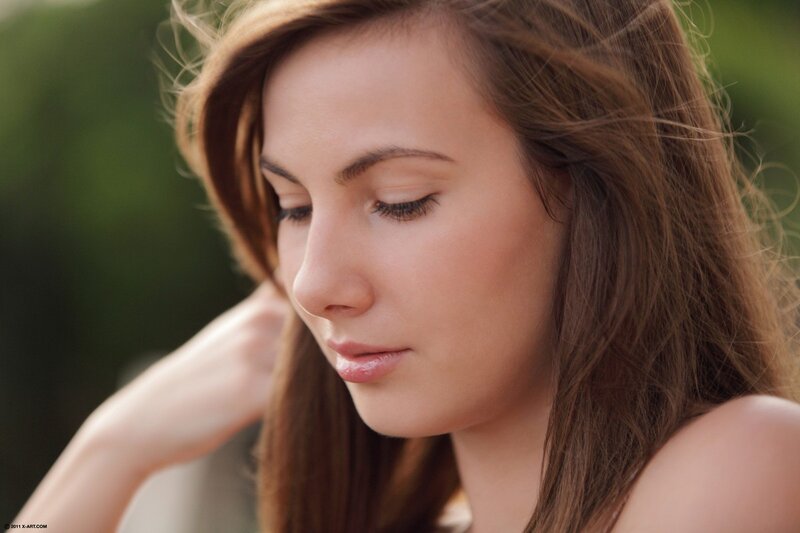 woman with brown hair