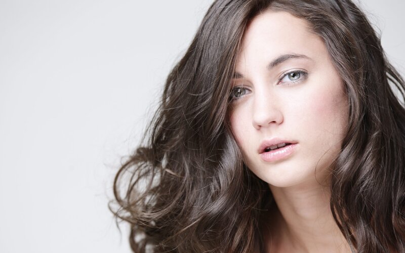woman with brown hair