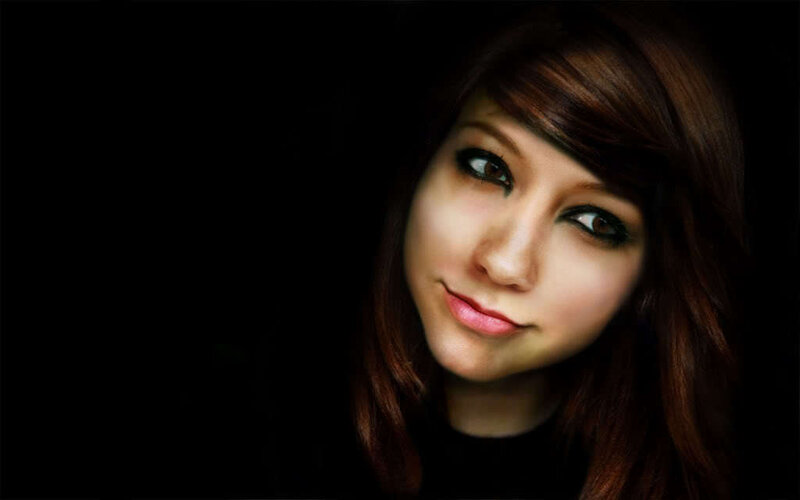 woman with brown hair