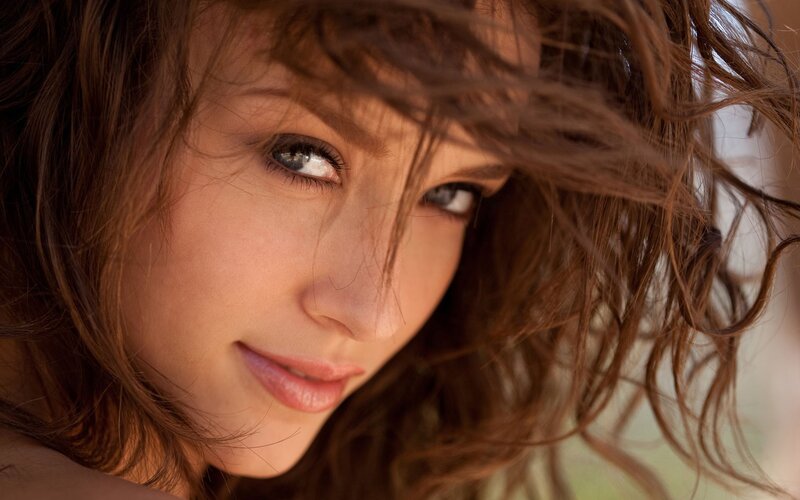 Woman with Brown Hair — Afternoon, Photograph
